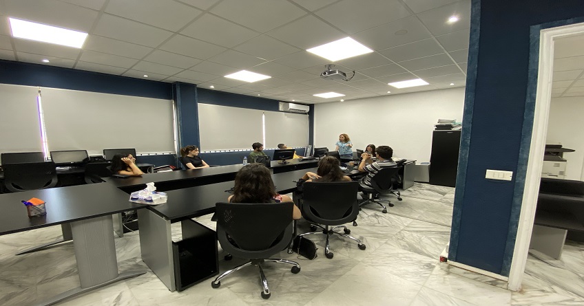 Students participating in a training session on hate speech and misinformation. Credit: May Chidiac Foundation- Media Institute